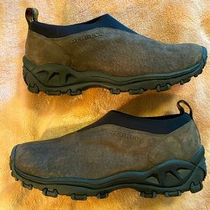 NWOB Mens Gray Merrells Slip on Hikers sz11